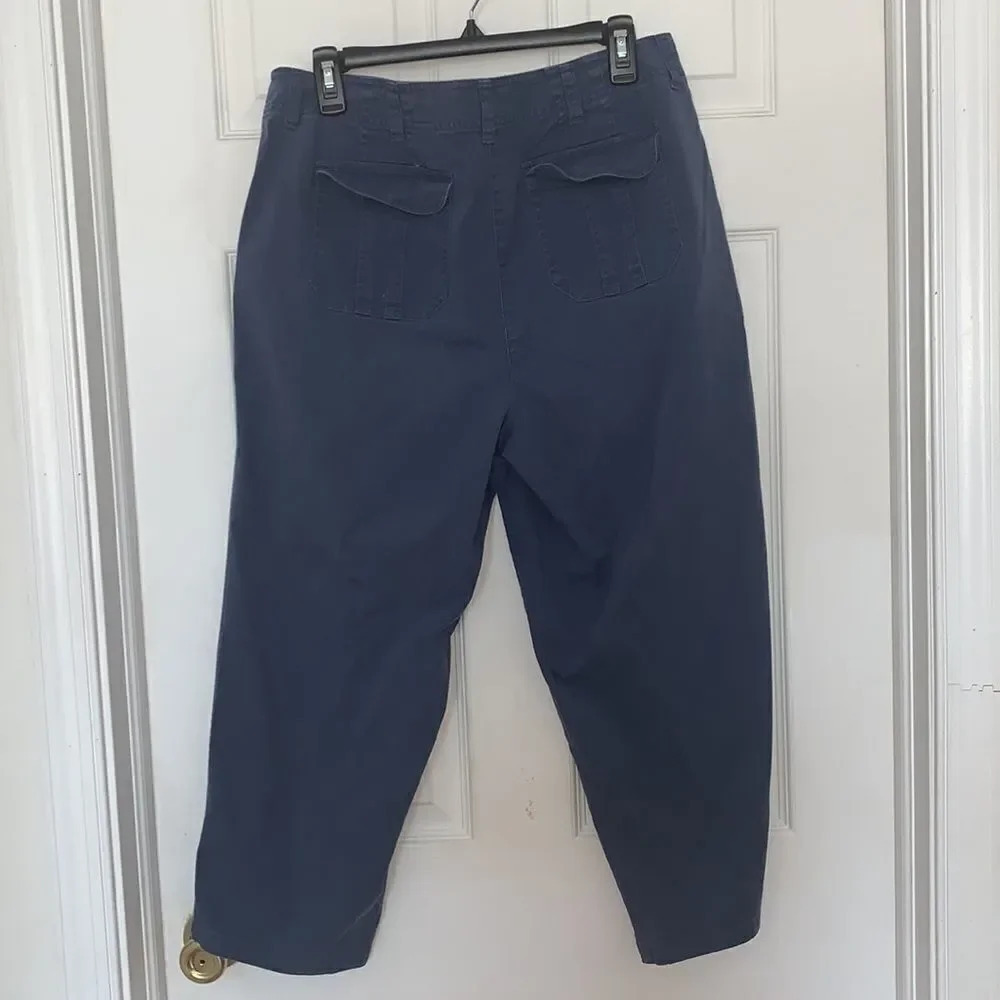 Talbots Blue Cargo Pants - Picture 2 of 4
